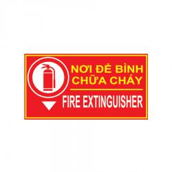 Bảng hướng dẫn Nơi để bình chữa cháy