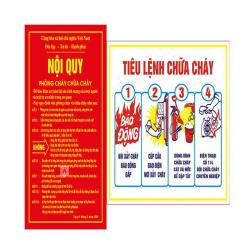 Bộ Nội quy + Tiêu lệnh PCCC